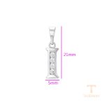 نمای نزدیک اویز ژوپینگ نگین‌دار رنگ ثابت کد X000959083