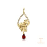 نمای نزدیک اویز ژوپینگ نگین‌دار کد X000964053