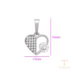 نمای نزدیک اویز ژوپینگ نگین‌دار کد X000970035