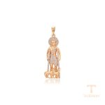 نمای نزدیک اویز ژوپینگ نگین‌دار کد X001004909