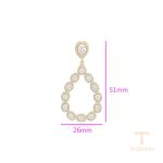 جزییات و نمای نزدیک اویز ژوپینگ طول Free وزن 5.02 گرم کد X001010918