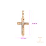 جزییات و نمای نزدیک اویز ژوپینگ طول Free وزن 1.98 گرم کد X001011130
