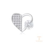 نمای نزدیک اویز ژوپینگ نگین‌دار رنگ ثابت کد X001045461