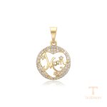نمای نزدیک اویز ژوپینگ نگین‌دار کد X001056159