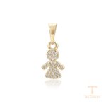 نمای نزدیک اویز ژوپینگ نگین‌دار کد X001102347