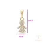 جزییات و نمای نزدیک اویز ژوپینگ طول Free وزن 0.68 گرم کد X001102347