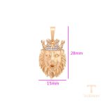 نمای نزدیک اویز ژوپینگ نگین‌دار کد X001122638