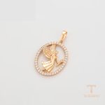 جزییات و نمای نزدیک اویز ژوپینگ طول Free وزن 3.27 گرم کد X001122751