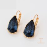 نمای نزدیک گوشواره ژوپینگ نگین‌دار کد 14E25011846