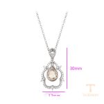 جزییات زنجیر و قفل گردنبند ژوپینگ طول 41CM وزن 5.16 گرم کد 14N25011565