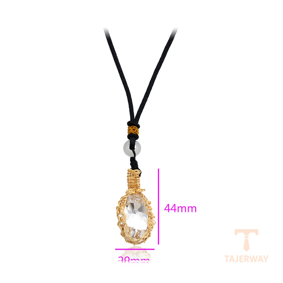 نمای نزدیک گردنبند ژوپینگ نگیندار کد A00356021