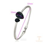 نمای نزدیک النگو ژوپینگ نگین‌دار کد 810680531