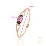 نمای نزدیک النگو ژوپینگ نگین‌دار کد A00864117