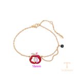 جزییات زنجیر و قفل دستبند ژوپینگ طول 18.5CM وزن 4.06 گرم کد X000023795