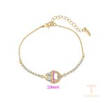 جزییات زنجیر و قفل دستبند ژوپینگ طول 17CM وزن 3.73 گرم کد X000705080