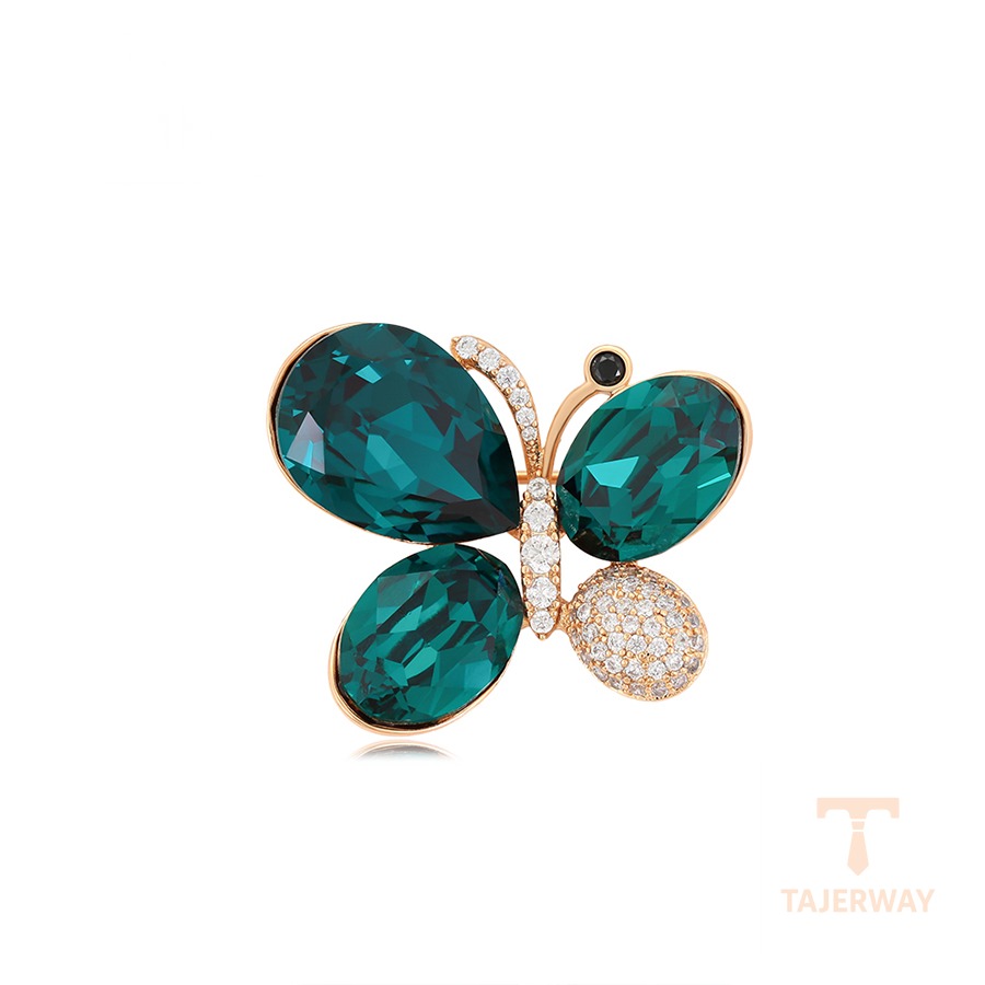 ست ژوپینگ رنگ طلایی طرح طلا ۱۸ عیار نگین‌دار کد A00913385