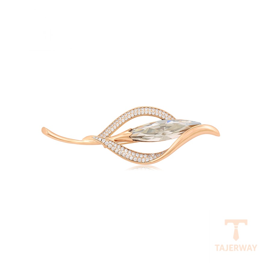 ست ژوپینگ رنگ طلایی طرح طلا ۱۸ عیار نگین‌دار کد A00913391