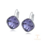 گوشواره ژوپینگ طلای سفید (رادیوم) نگین‌دار کد A00611620