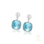 نمای نزدیک گوشواره ژوپینگ نگین‌دار کد A00621991