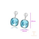 نمای مدل قفل و اتصالات گوشواره ژوپینگ وزن 5.73 گرم کد A00621991