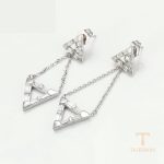 نمای مدل قفل و اتصالات گوشواره ژوپینگ وزن 4.58 گرم کد A00660008