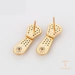 نمای مدل قفل و اتصالات گوشواره ژوپینگ وزن 3.99 گرم کد X000699743