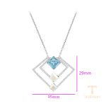جزییات زنجیر و قفل گردنبند ژوپینگ طول 42CM وزن 5 گرم کد 43371-A18