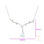 جزییات زنجیر و قفل گردنبند ژوپینگ طول 44CM وزن 6.6 گرم کد 43438-AB