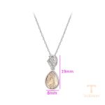 جزییات زنجیر و قفل گردنبند ژوپینگ طول 41CM وزن 3.46 گرم کد 43729-A10