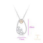 جزییات زنجیر و قفل گردنبند ژوپینگ طول 41CM وزن 4.8 گرم کد 43734-A10