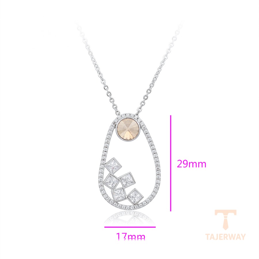 جزییات زنجیر و قفل گردنبند ژوپینگ طول 41CM وزن 4.8 گرم کد 43734-A10