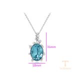 جزییات زنجیر و قفل گردنبند ژوپینگ طول 41CM وزن 10 گرم کد 43833-A13