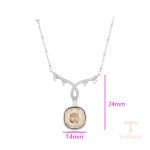 نمای نزدیک گردنبند ژوپینگ نگین‌دار کد 43959-A10