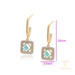 نمای مدل قفل و اتصالات گوشواره ژوپینگ وزن 5.66 گرم کد X000779997