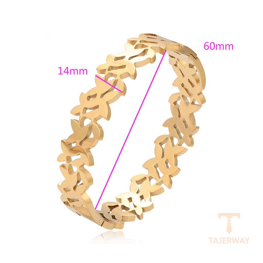 جزییات و نمای نزدیک النگو ژوپینگ طول 60(±2)mm وزن 28.03 گرم کد T000999076