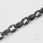 جزییات زنجیر و قفل دستبند ژوپینگ طول 20CM وزن 39.8 گرم کد 75826