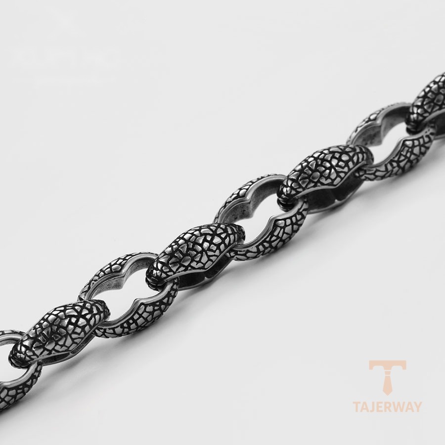 جزییات زنجیر و قفل دستبند ژوپینگ طول 20CM وزن 39.8 گرم کد 75826