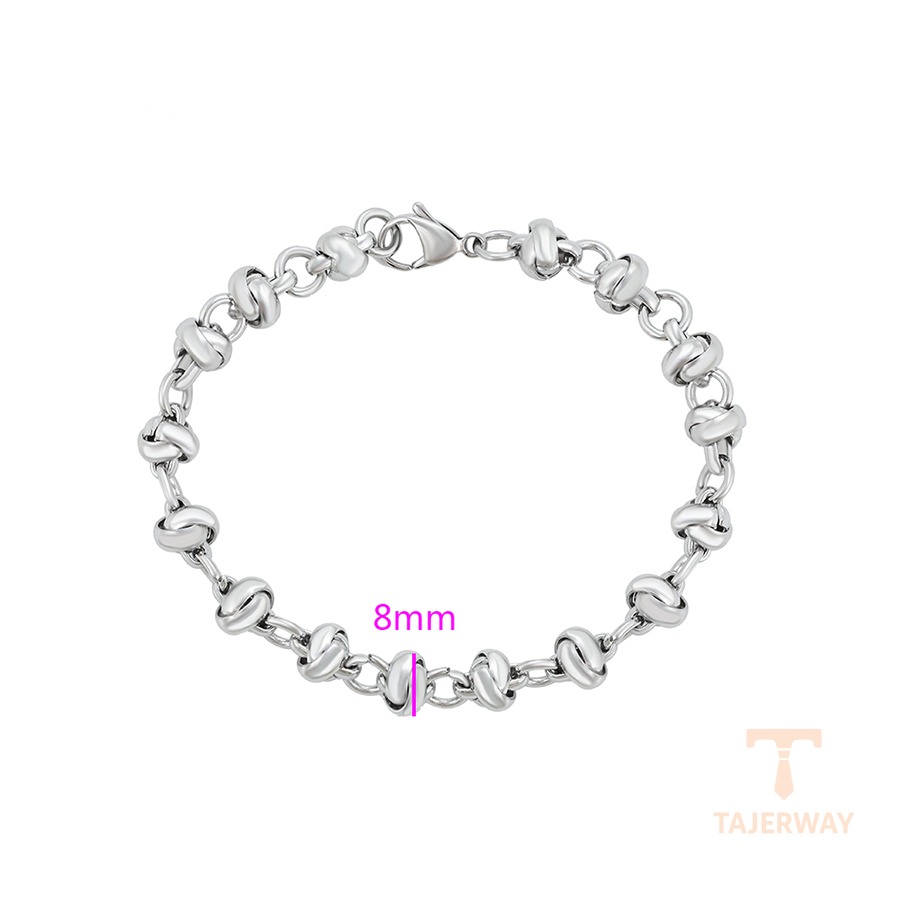 جزییات زنجیر و قفل دستبند ژوپینگ طول 22CM وزن 21.3 گرم کد T000815473