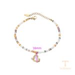 نمای نزدیک دستبند ژوپینگ بدون نگین مناسب پوست حساس کد T000957939