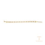 نمای نزدیک دستبند ژوپینگ بدون نگین رنگ ثابت مناسب پوست حساس کد T000974884