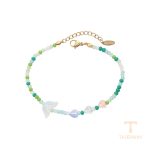 نمای نزدیک دستبند ژوپینگ نگین‌دار مناسب پوست حساس کد T001003185