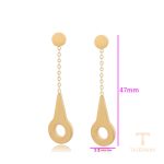نمای نزدیک گوشواره ژوپینگ رنگ ثابت مناسب پوست حساس کد 98340