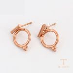 نمای مدل قفل و اتصالات گوشواره ژوپینگ وزن 1.93 گرم کد A00859273