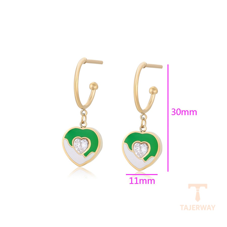 نمای نزدیک گوشواره ژوپینگ مناسب پوست حساس کد T000774156
