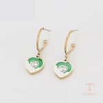 نمای مدل قفل و اتصالات گوشواره ژوپینگ وزن 3.89 گرم کد T000774156