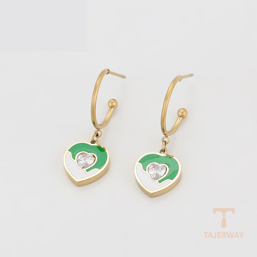 نمای مدل قفل و اتصالات گوشواره ژوپینگ وزن 3.89 گرم کد T000774156