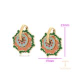 نمای مدل قفل و اتصالات گوشواره ژوپینگ وزن 11.12 گرم کد T000937785
