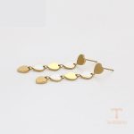نمای مدل قفل و اتصالات گوشواره ژوپینگ وزن 4.22 گرم کد T000953033