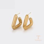 نمای مدل قفل و اتصالات گوشواره ژوپینگ طول Free وزن 8.95 گرم کد T000953331