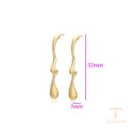 نمای مدل قفل و اتصالات گوشواره ژوپینگ وزن 11 گرم کد T000956612